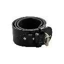 [GPB34--BLP] Plain Leather Powder Belt (Black, 34).webp