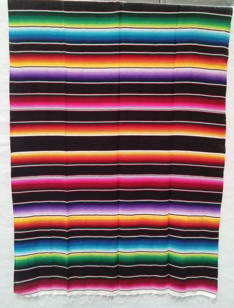 Large Sarape-Saltillo - (SW211)Black.webp