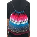 [BG1015-A] Mexican Blanket Bag String Back Pack - (SW968).webp