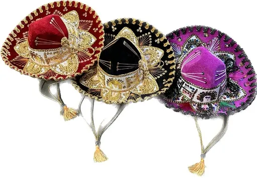 Fancy Toddler Size Charro Sombrero (MEX FLAG ONLY) - (SM613 Toddler)