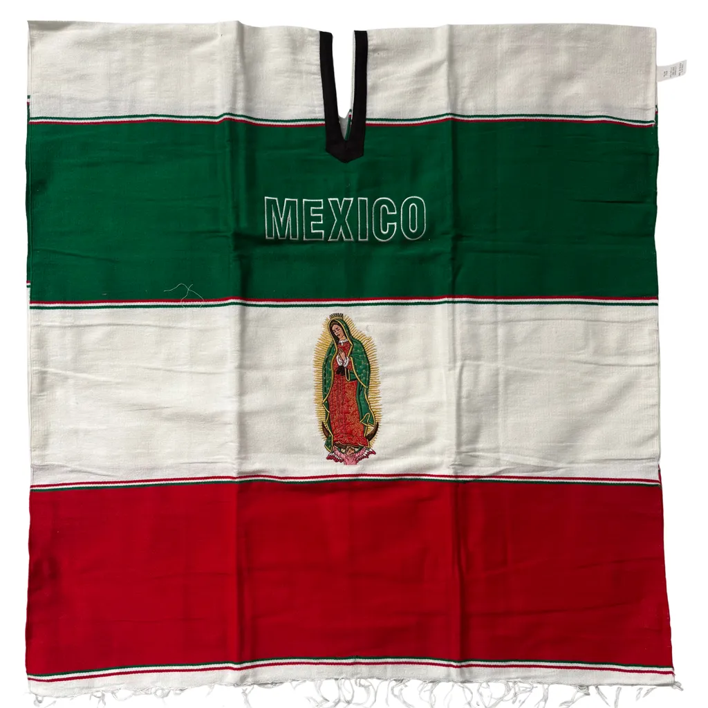 [PN3003-621] Guadalupe Sarape Poncho - (SM638)*