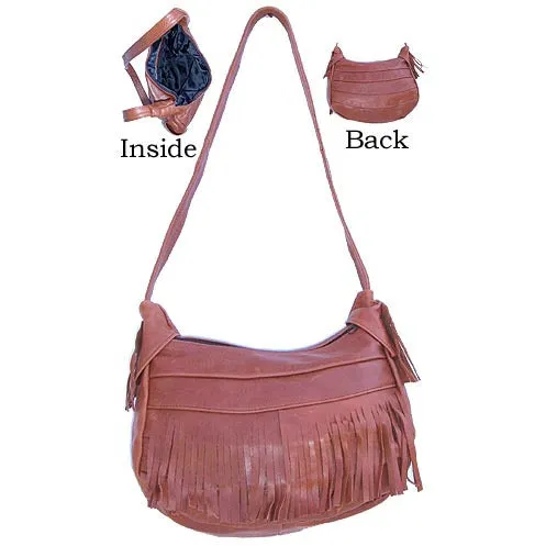 [LE1504-A] Ladies Leather Purse with Fringe (SL504)