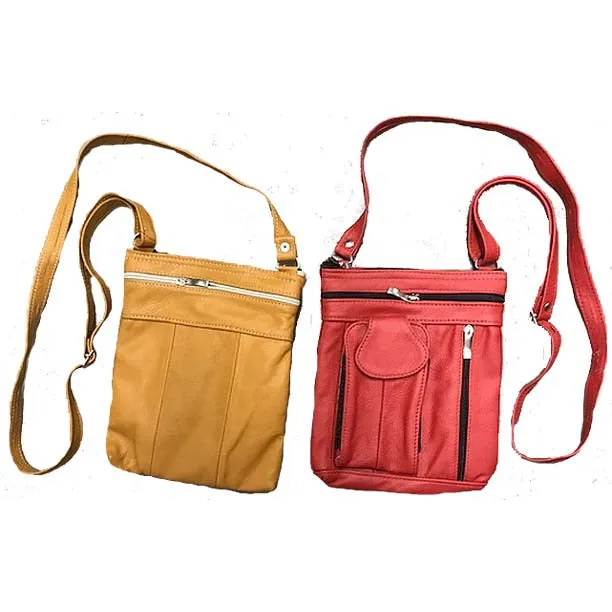 [LE1546-A] Mini Cell Phone Leather Purse - (SL546)