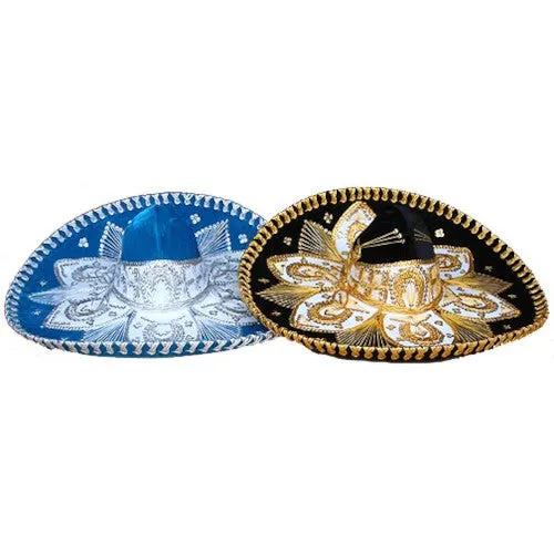 [HA1001-A] Fancy Adult Size Charro Sombrero -(SM613) (Assorted)