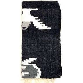 [PN2002-701] Eagle Design Mexican Poncho-(SM610S) (Black)