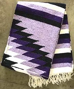 Natural and Two Color Extra Fancy Diamond Blanket - Closeout Colors (SM644) (Lavender)