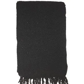 [BL1006-701] Solid Color Woven Blanket - (SW250) (Black)