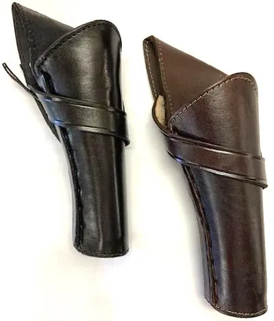 [GHOCD-08L-BLP] Plain Leather Cross Draw Pistol Holster - (SL308P) (Black, 8, Left)