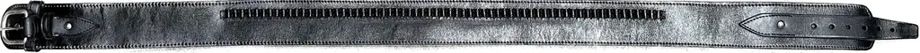 [GCB2234--BLP] Straight Cartridge Belt - Plain - (SL359P) (Black, 34, 22)
